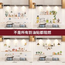 Transparent kitchen oil-proof sticker waterproof cabinet stove hood high temperature resistant ceramic tile cabinet wallpaper wall sticker self-adhesive