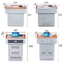 Multimedia podium Steel multi-function podium School classroom podium Center console desk desks and chairs support customization