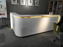 Front desk Modern reception desk office furniture stylish front desk welcome desk simple cashier desk desk desk paint paint front desk