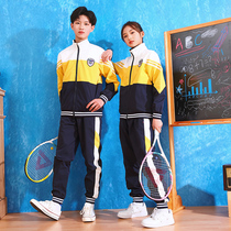 Middle school uniform suit Baseball suit Childrens sportswear New spring and autumn three-piece suit Primary school class suit summer