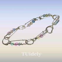 TUidely original design Japanese glazed beads ring chain necklace choker choker men and women