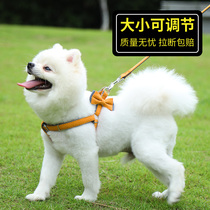 Dog walking rope Small dog summer special chest and back dog traction rope Vest summer dog chain dog rope