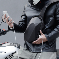 Vichil Chest Bag Male Tide Card Casual Korean Version 2021 New Mens Slanted Satchel Bag Hardshell Locomotive Bag Single Shoulder