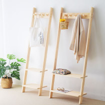 Wall coat rack into the house rack solid wood hanger floor hanging hanger bedroom B & B hotel entrance entrance entrance