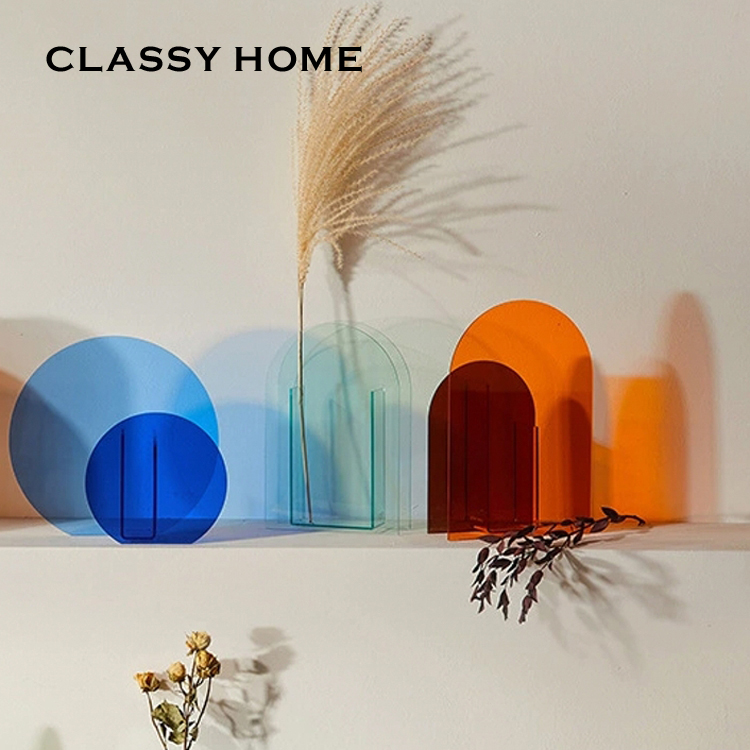 Dutch designer axle vase Nordic simple color creative hydroponic flower light luxury decoration ornaments