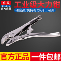 Dongcheng hand tool strong pliers 10 inch round mouth large force clamp chrome vanadium steel accessory tool