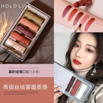 HOLD LIVE mousse love lipstick set matte fog face 196 rotten tomato 316 Hyuna red brown cow blood