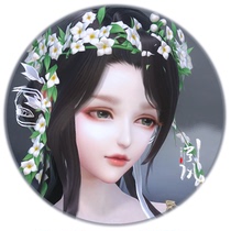 (DOKI original) (one-key import) Fog lock cloud dress feather clothes pinch face data female makeup data ID