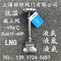 Stainless steel low temperature globe valve DJ61F-40P welding low temperature globe valve liquid oxygen liquid nitrogen LNG cryogenic valve