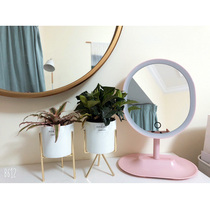 Netease strict selection finger touch LED mother makeup mirror LED uniform soft light adjustment brightness 90 degree mirror desktop