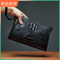 Japanese high-end business clutch bag mens crocodile leather clutch fashion large capacity clutch bag high-end handbag