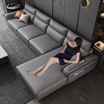 Italian light luxury fabric sofa simple modern living room Nordic minimalist technology cloth noble concubine small apartment combination furniture