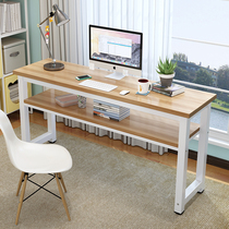 Desk study desk computer desk long table against wall narrow table home bedroom table rectangular table simple office table
