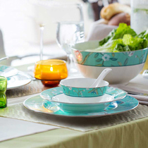 TAYOYA diverse house Cranial Tea Garden Bone porcelain tableware suit upscale home Chinese style Dish Saucer combination