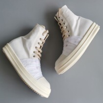 Rick RO High Help Shoe Bab Folds Sideline New Dark Black Pioneer High Street Style Men And Women Coals