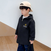 Boy waterproof coat autumn and winter childrens fashion down jacket anti-dirty shirt long sleeve student painting apron