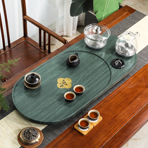 Wujin Stone tea tray household with induction cooker automatic water kettle integrated tea set green stone tea table