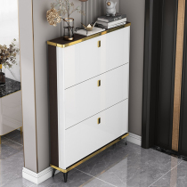 Light luxury ultra-thin shoe cabinet home door outside large capacity dump bucket porch Portal cabinet side cabinet simple modern shoe rack