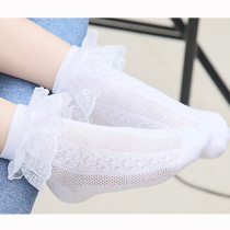 Girl Latin Dance Accessories White Socks Contest Exam Grade White Lace Socks Children Cotton Socks RMB30