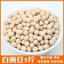 White peas 5 pounds of farm raw dried peas new goods can germinate seedling vegetables Chongqing noodles ingredients soup