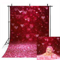 Bokeh Valentine Backdrop for Photography Valentines Day Re