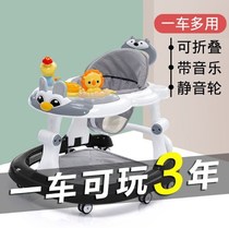 Ultralight Walkway Car Thickening With Musicology Walking Baby Three-in-one Anti-Side Turning Foldable New Mute Multifunction