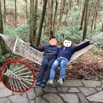 Outdoor single net bed dormitory hanging adult home hanging mesh hammock swing portable swing type