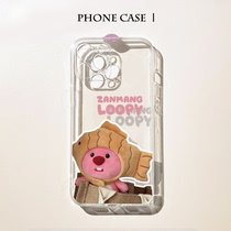 Cute cartoon crucian carp small sea beaver Loopy applicable iPhone15Promax apple 13 14 phone shell Huawei OPPO glory VIVO Xiaomi red rice 12
