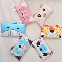Pure Buckwheat Pillow Children Kindergarten Baby Cartoon Pure Cotton Full Cotton Pillow All Season Universal 2-3-6-8 Year Olds