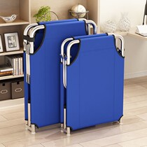 Reinforced folding bed single office lunch bed escort bed simple bed portable camp bed nap artifact home