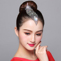 Dan Bo Luo Latin Dance Headwear New Modern Dance Competition Diamond Professional Accessories Stage Performance floral headdress Hair Accessories