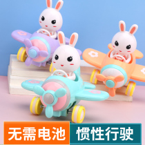 Small plane toy children Boy Baby 2-3 mini car girl 6 inertia 1 puzzle 4 Children 5 A 8 years old
