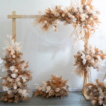 New wedding champagne set floral simulation silk flower fake flower road guide auditorium background decoration flower props ornaments