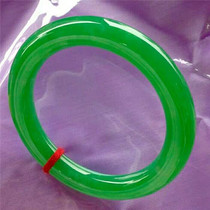 Natural A cargo Myanmar jade bracelet jade bracelet ice seed Green round bracelet full green floating green jade bracelet ice through TD121