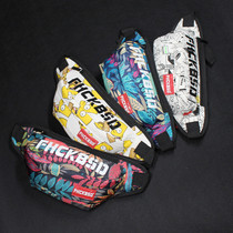 Running bag men Korean fashion shoulder bag trendy brand multifunctional shoulder mens sports running bag female ins dead flying chest bag