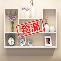 Wall shelf non-perforated wall Wall wall hanging cabinet bedroom wall partition creative home bookshelf wall decoration