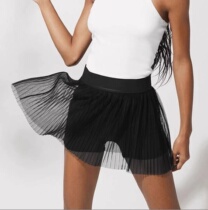 Lightweight sports skirt Fairy fake two-piece running skirt Sexy mesh volleyball skirt Casual pleated skirt One piece
