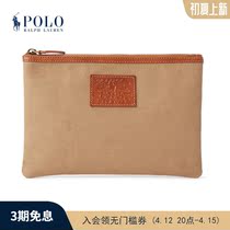 Ralph Lauren Rav Lauren male fit 22 spring retro leather decorated side canvas handmade bag RL51801