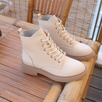 Gush Martin boots woman 2021 boots genuine leather short boots autumn winter women shoes white shoes winter foreign air leather shoes