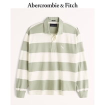 Abercrombie & Fitch Menswear Loose Money Leads Long-sleeved Polo Shirts 311397-1 AF