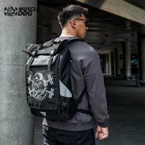 Muscle dog Tide brand large capacity sports fitness leisure travel bag backpack schoolbag gym backpack for men and women