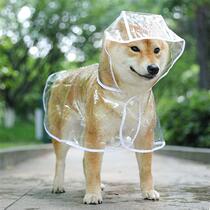 The Pet Dog Raincoat Puppy Large Dog Rain Out Clothes Waterproof