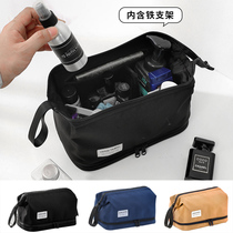 Travel cosmetic bag wash storage bag mens travel skin care aviation products dry and wet separation waterproof bath bag bath bag