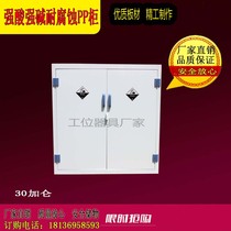 30 gallon reagent cabinet LABORATORY CHEMICAL cabinet PP cabinet acid and alkali cabinet corrosion resistance acid and alkali resistance safety cabinet storage cabinet