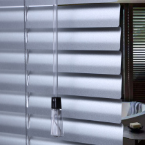 Aluminum alloy shutters kitchen oil-proof toilet bathroom waterproof non-perforated household hand-pull blackout curtains
