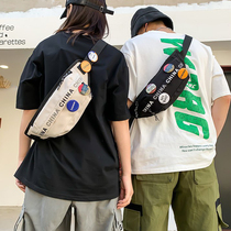 ins Tide brand chest bag male Japanese leisure shoulder small backpack female students trend shoulder bag 2021 new running bag