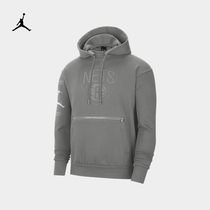 Jordan Official Nike Jordan Brooklyn Nets NBA Mens Pullover Hoodie DB1517