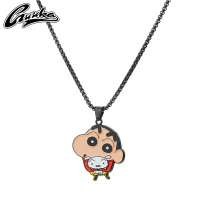 GUUKA Crayon Shin-Chan joint name Chao brand Wei Hongyu with pendant necklace niche design couple hip hop chain