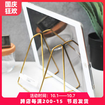 Zero selection limiteria brass display frame model room display frame record bracket desktop metal ipad rack