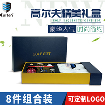 Kei Shield Golf Gift Box 8 Pieces Suit With Mark Mark Fruit Ridge Fork Flower Polo Ball TE Towel